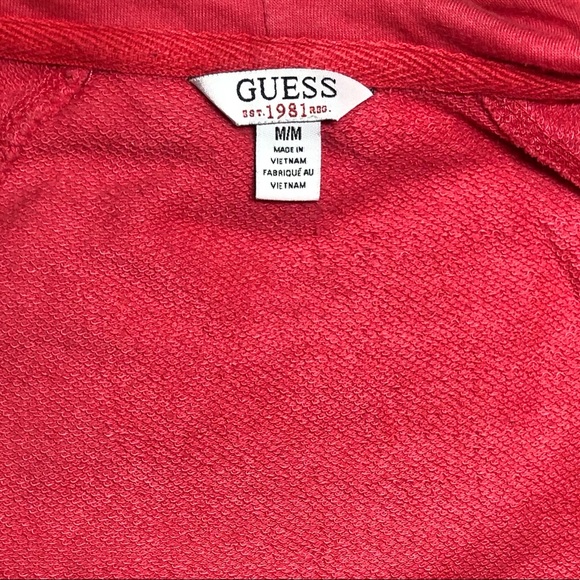 Pink GUESS Zip Up Sweater - Picture 4 of 4